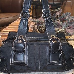 Lovely Black Coach Handbag